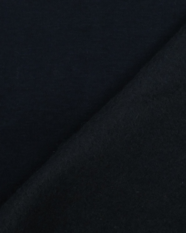 Sweat Epais Molleton Léo marine foncé